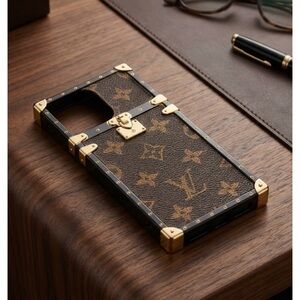 Louis Vuitton Monogram Brown and Gold Phone Case